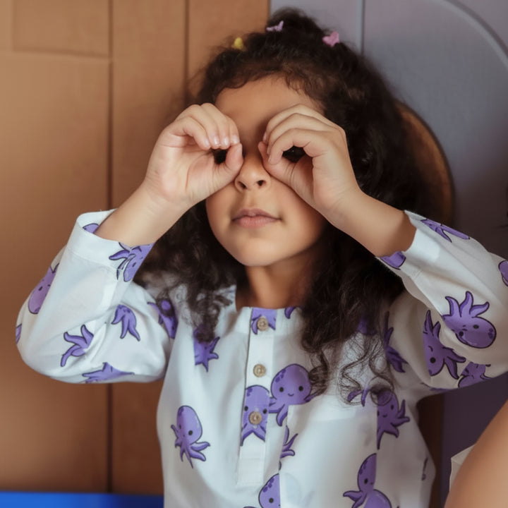 Octopus Print PJ set