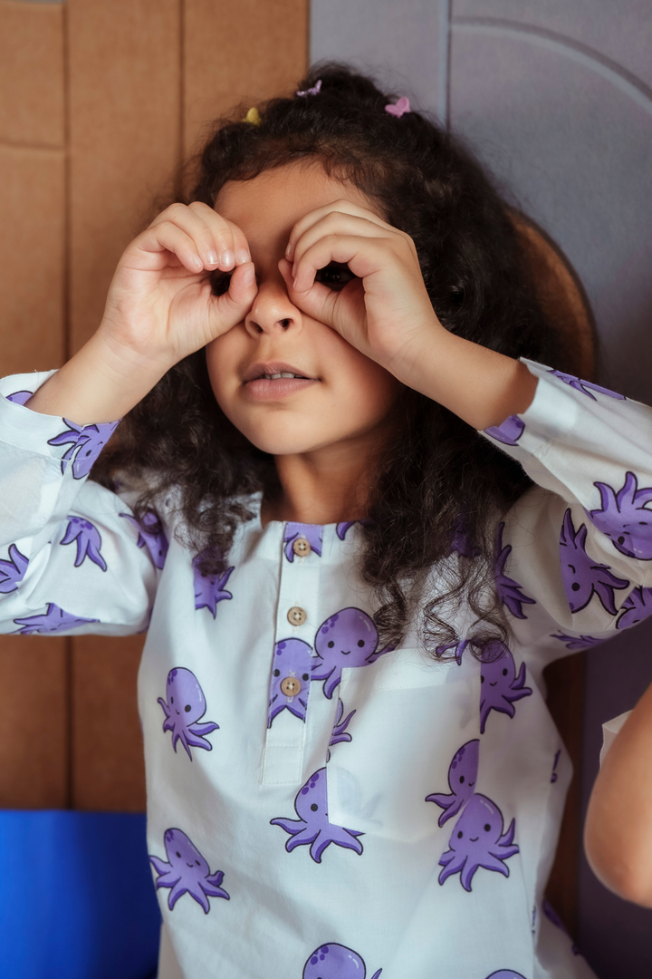 Octopus Print PJ set