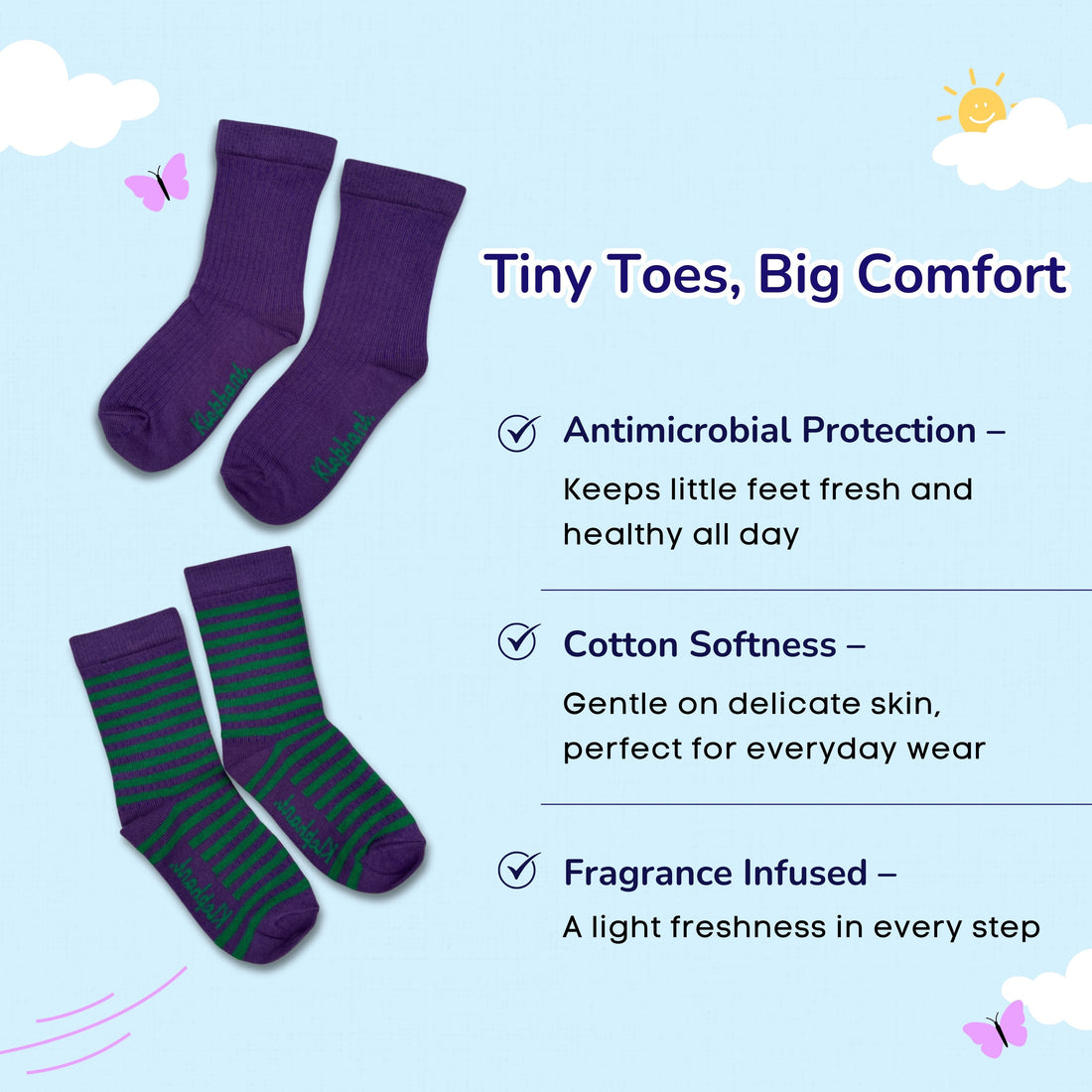 Berry Mint Socks