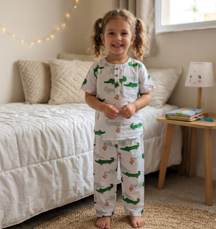 Tick Tock  Unisex Night Suit