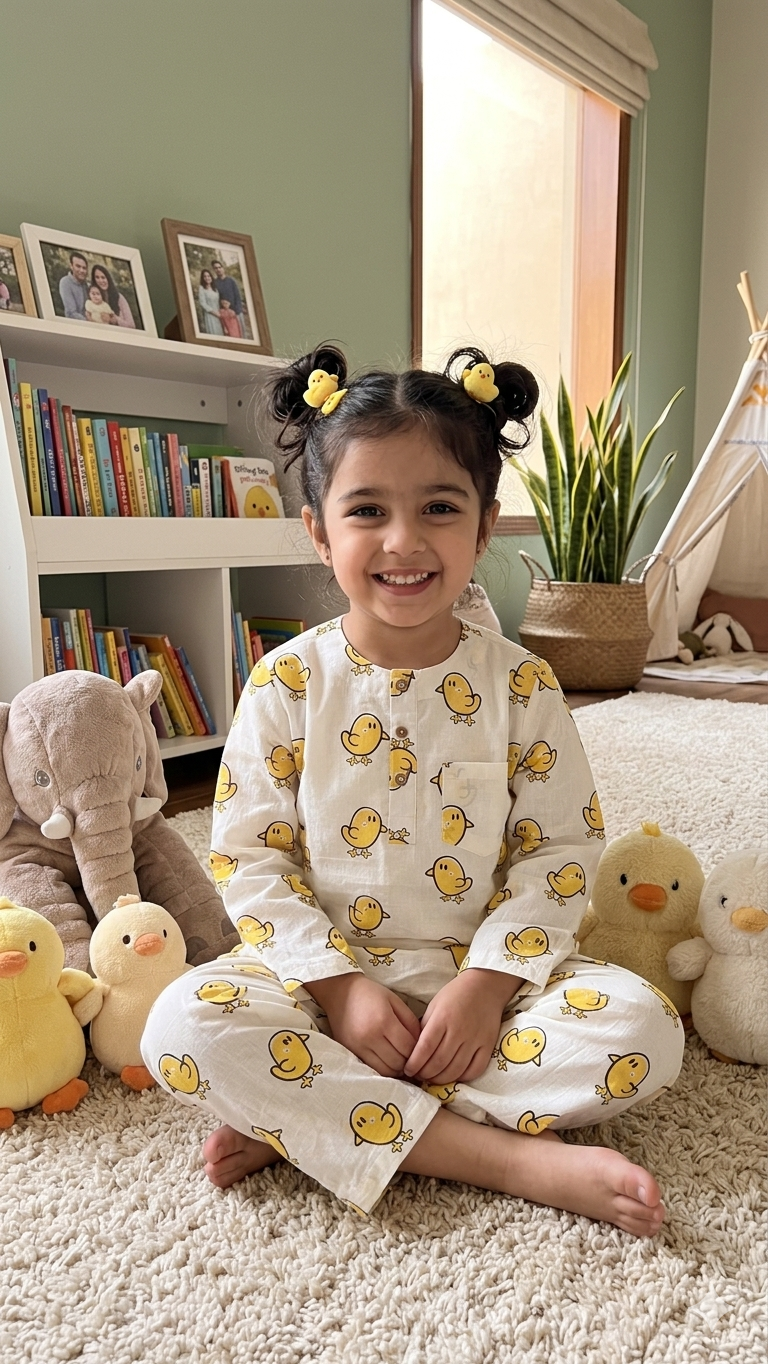 Chikoo Chick Unisex Night suit