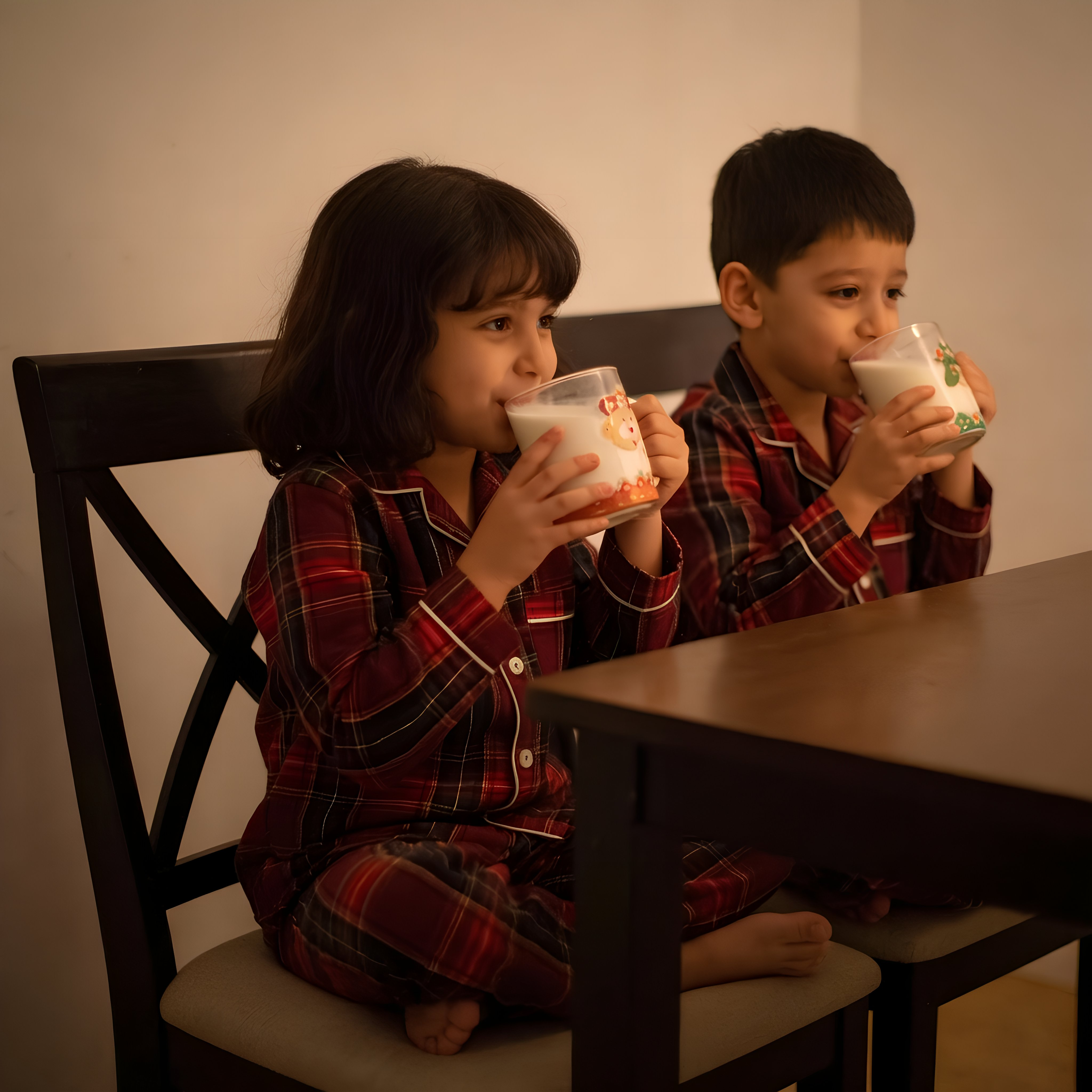 Red Tiny Santa Pajama Set