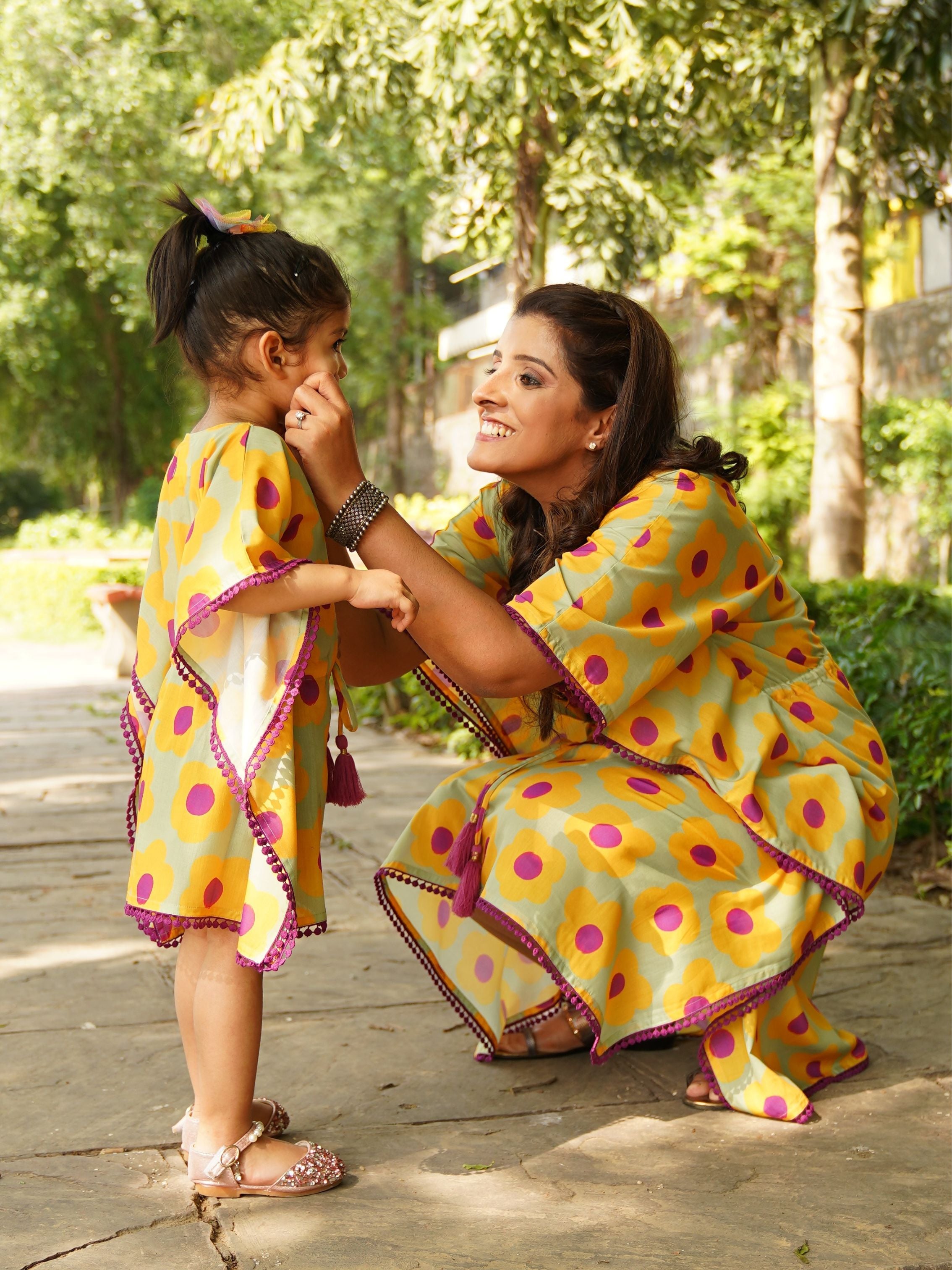 Bahaar Kaftan for Mom & Daughter