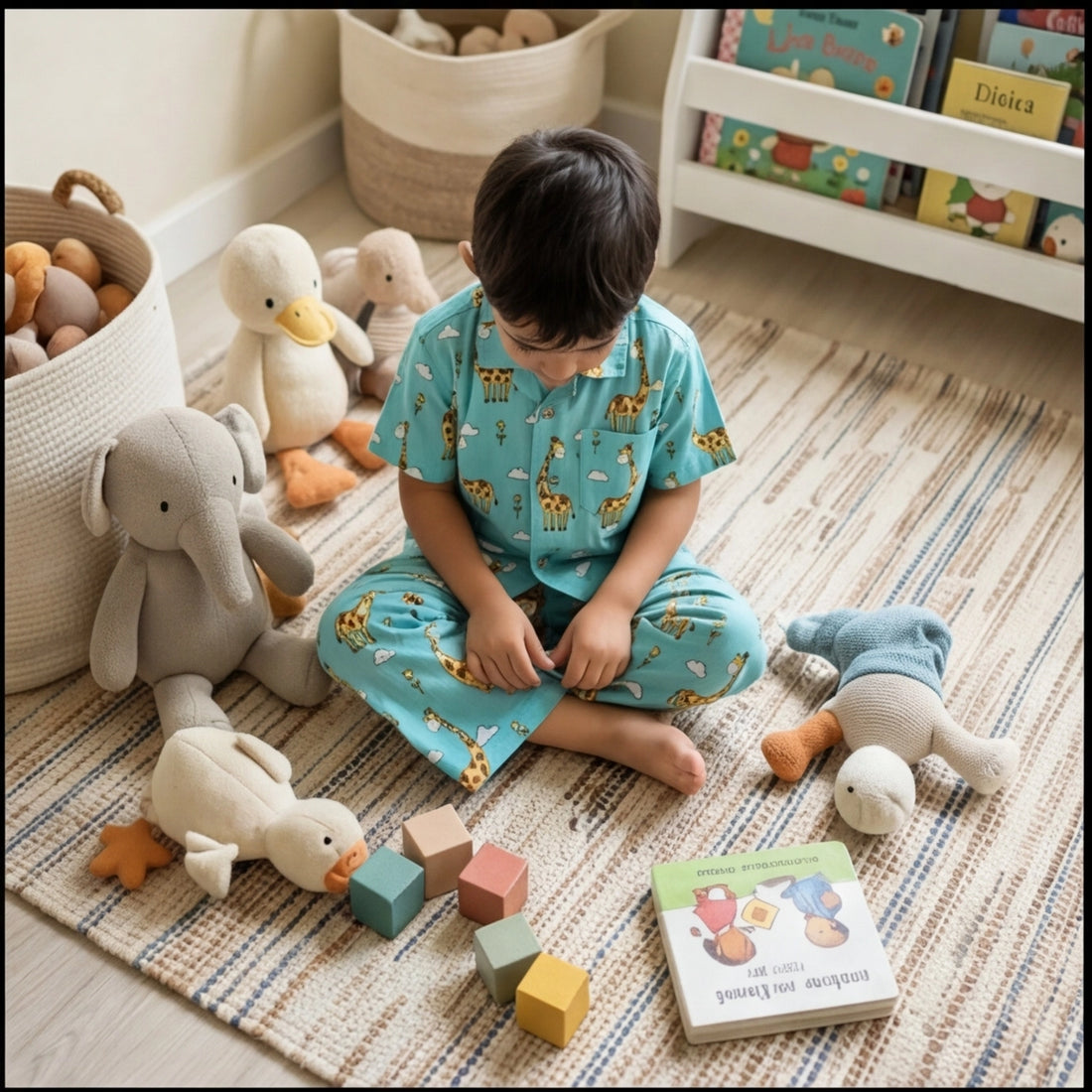 GG Giraffe Half Sleeve Night suit