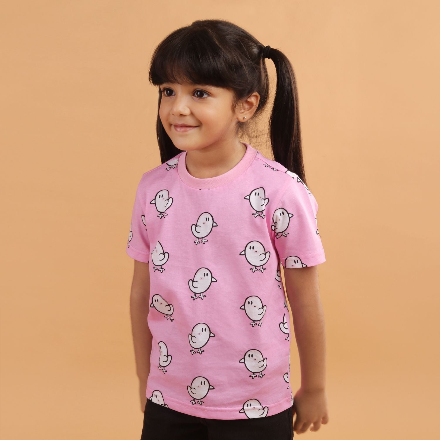 Boy  - Duck Print Short Sleeve Cotton T-Shirt & Shorts Set