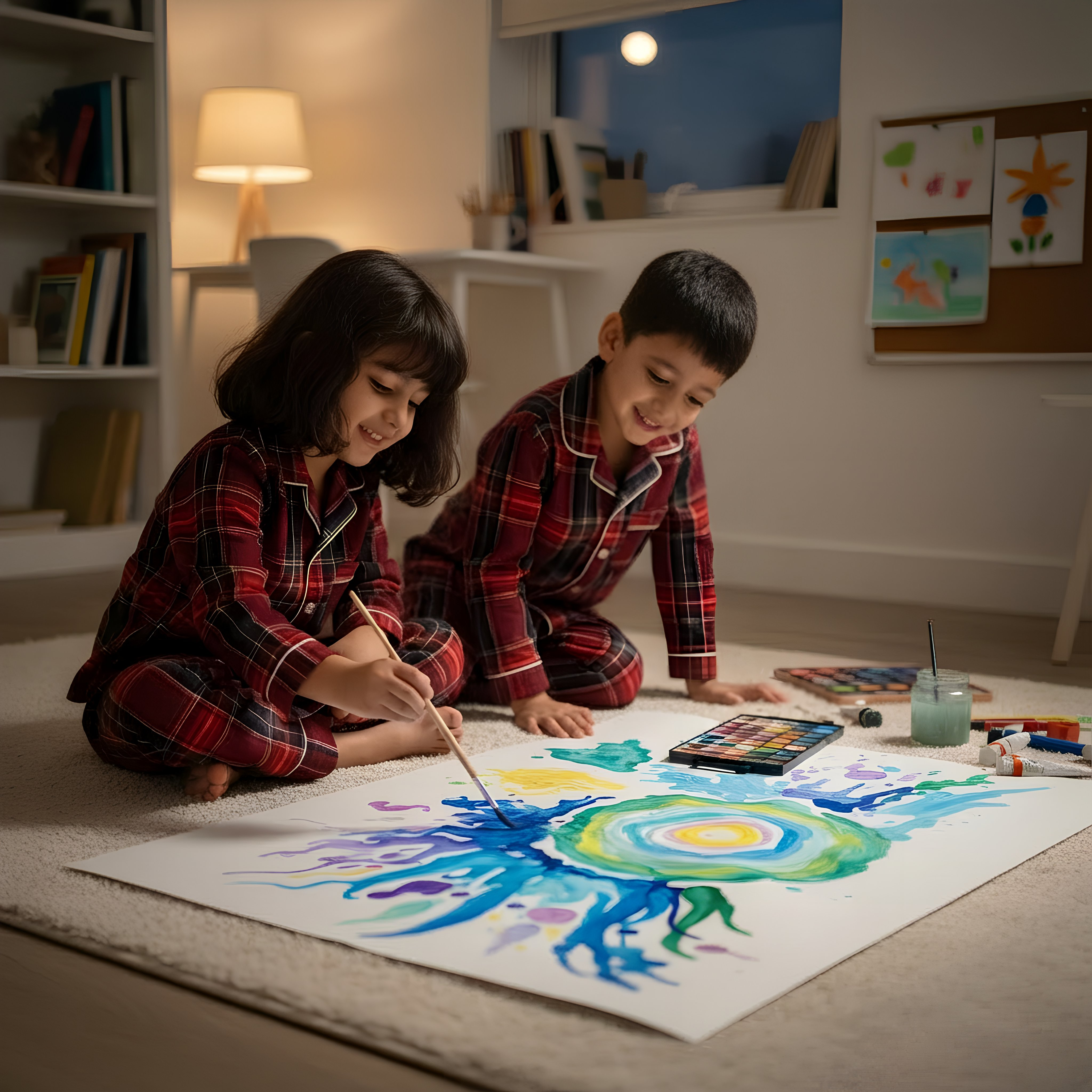Red Tiny Santa Pajama Set