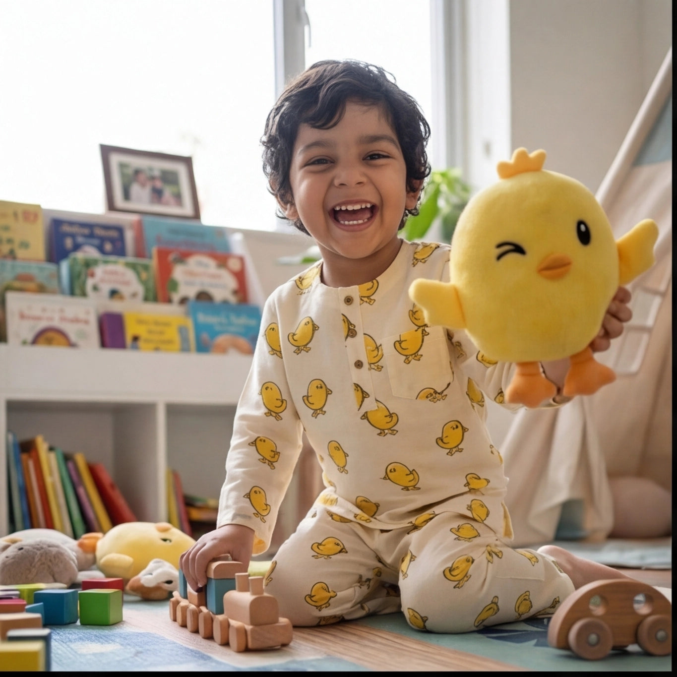 Chikoo Chick Unisex Night suit