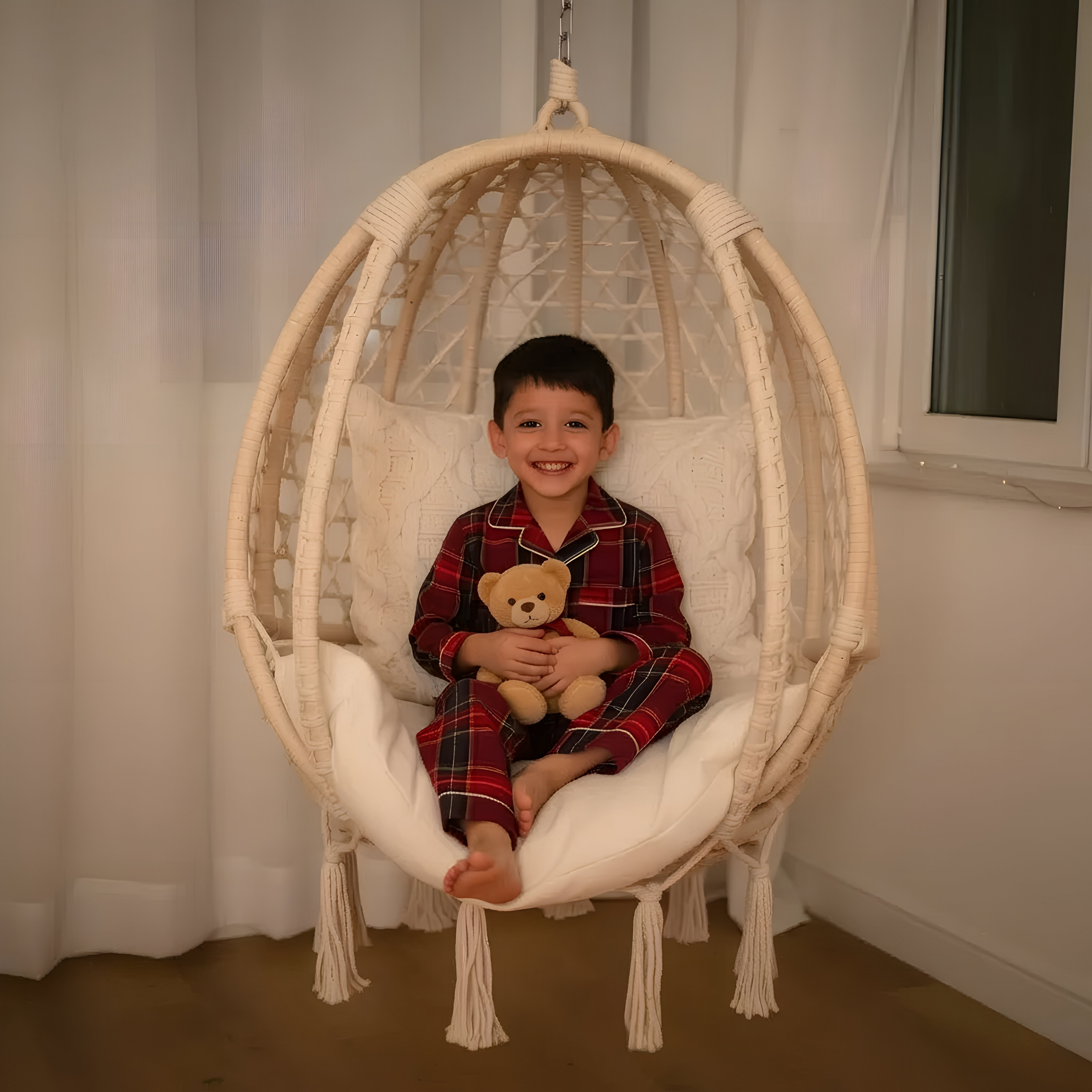 Red Tiny Santa Pajama Set