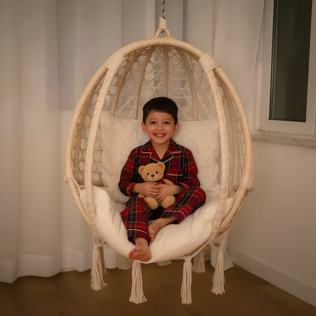 Red Tiny Santa Pajama Set