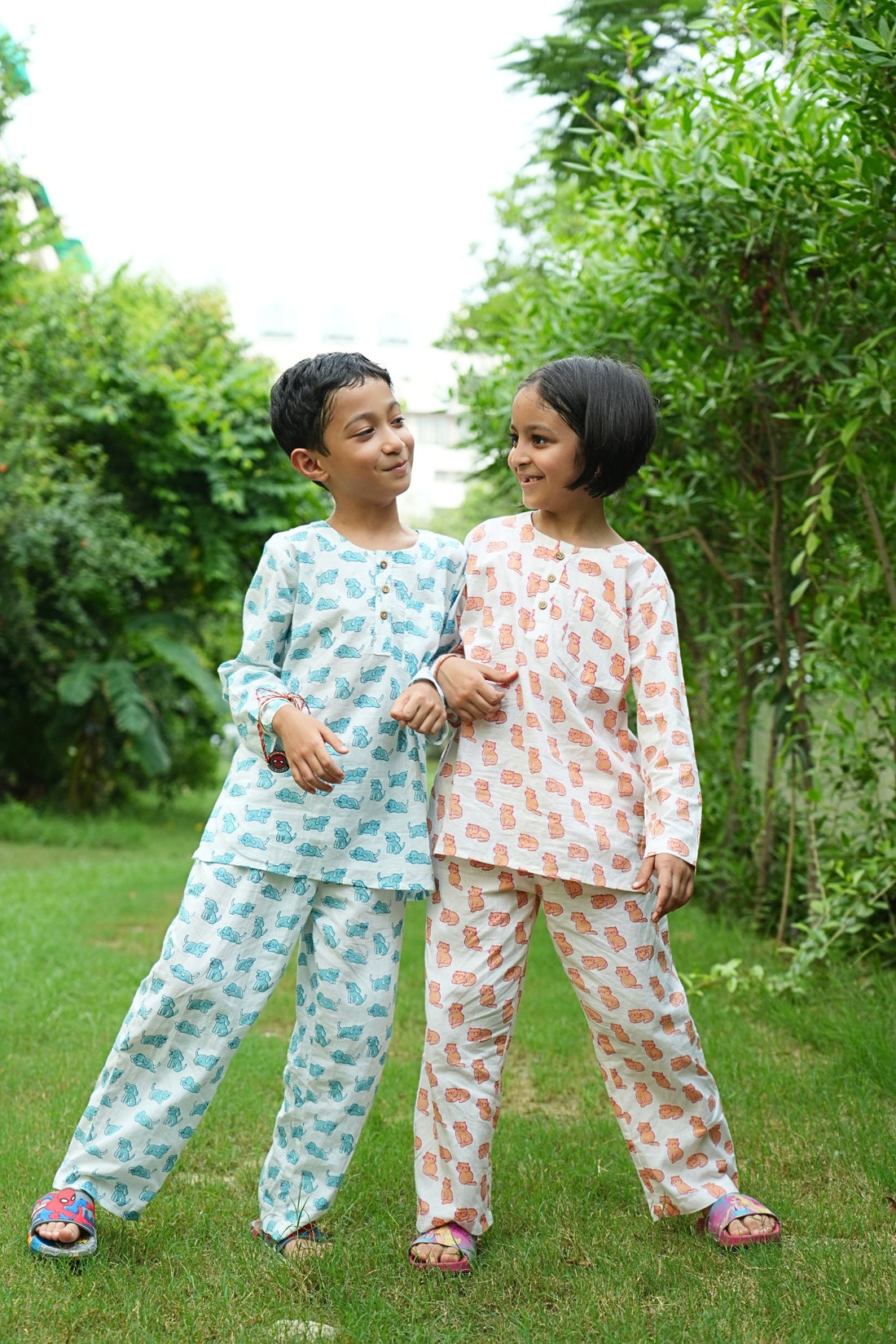 Meow Mornings PJ set