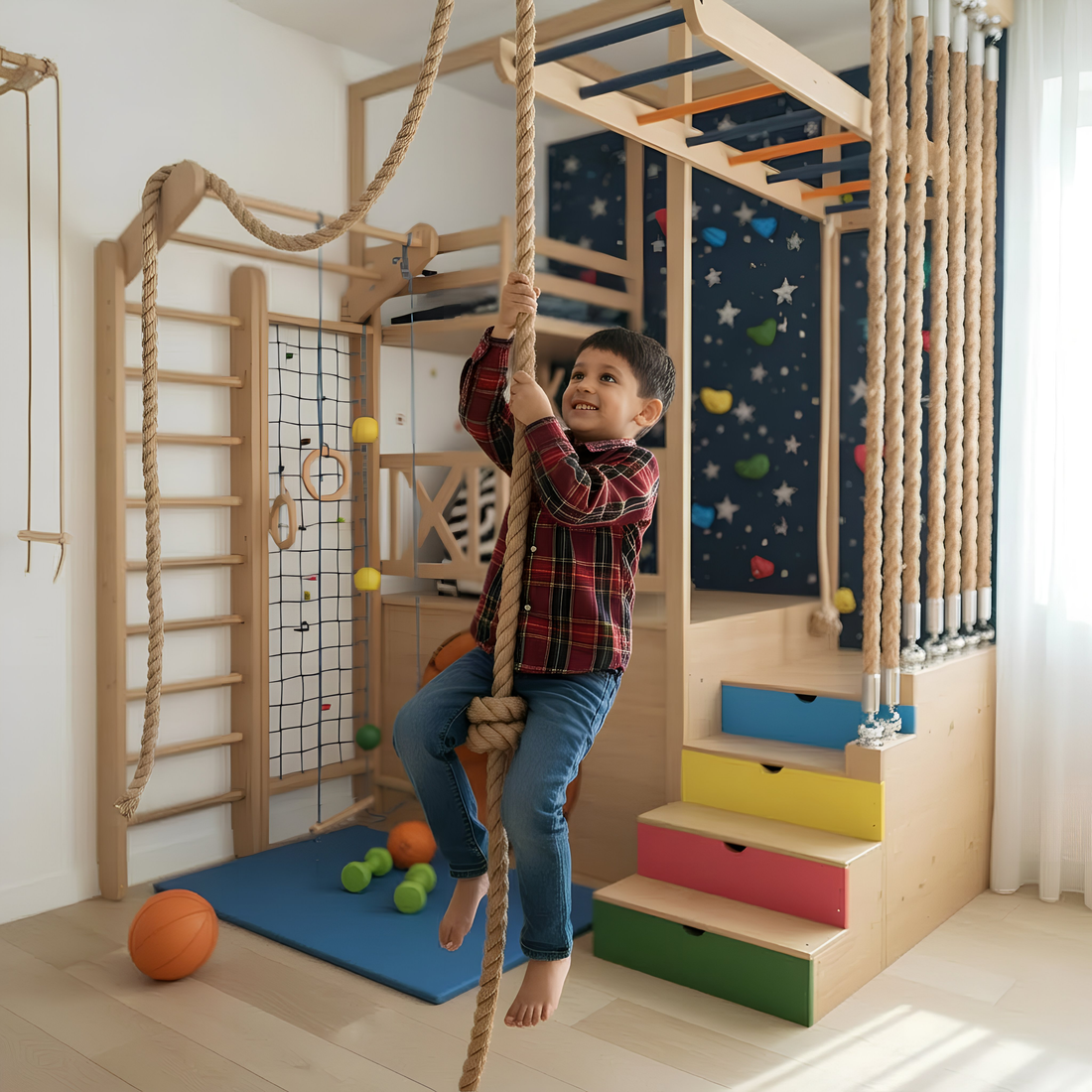 Santa Red Check Shirt