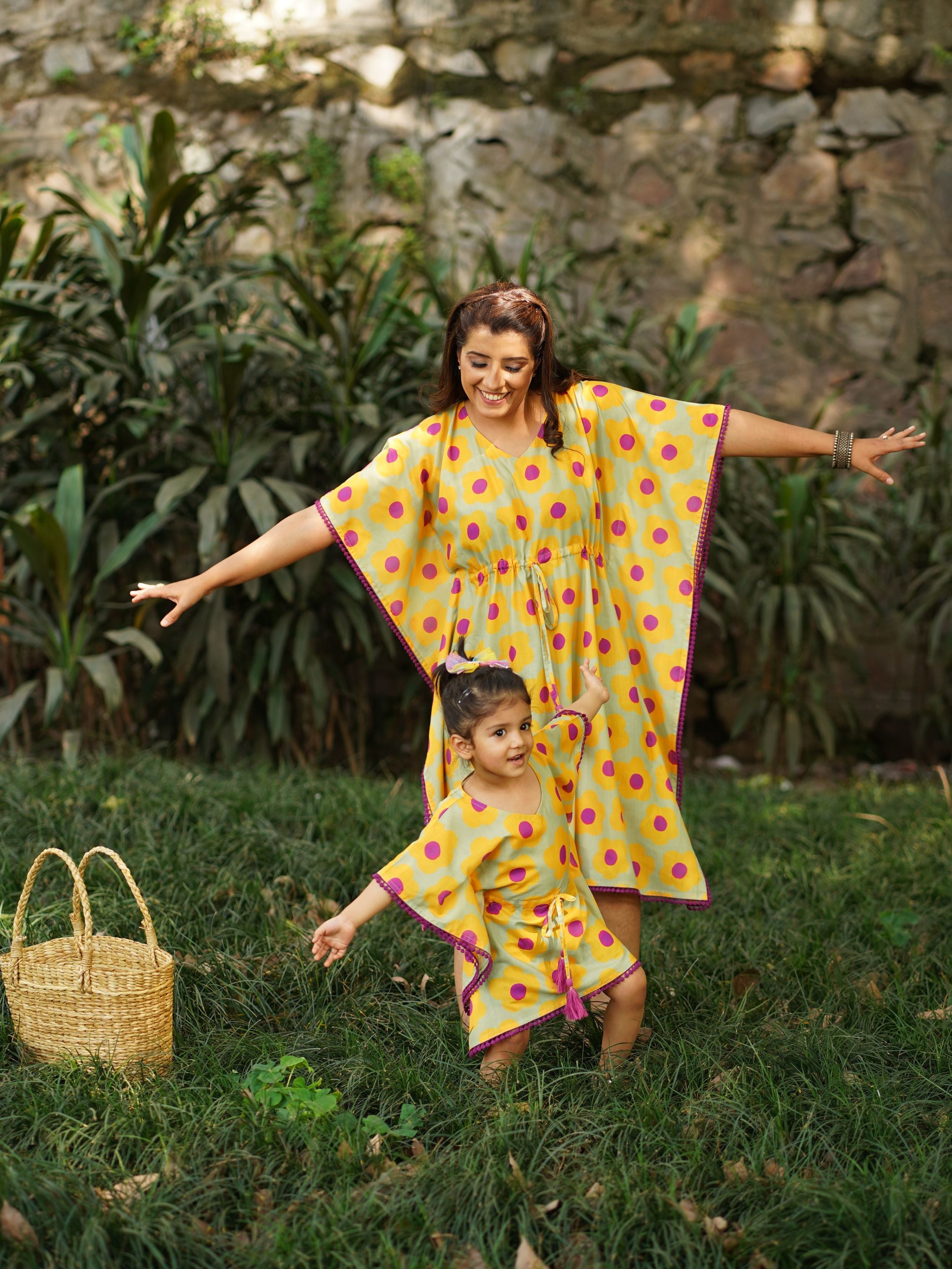 Bahaar Kaftan for Mom & Daughter