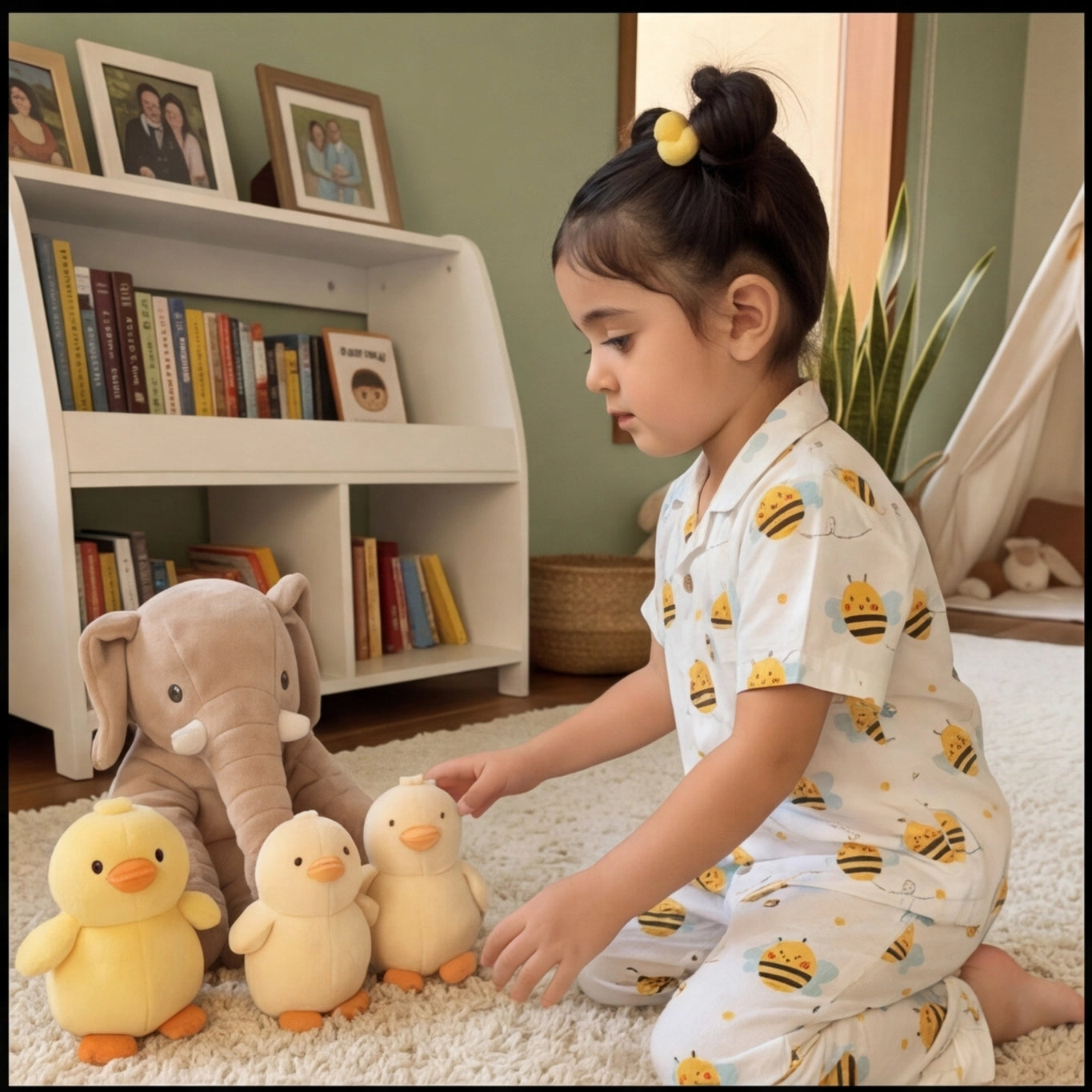 Bumble Bee Half Sleeve Night suit