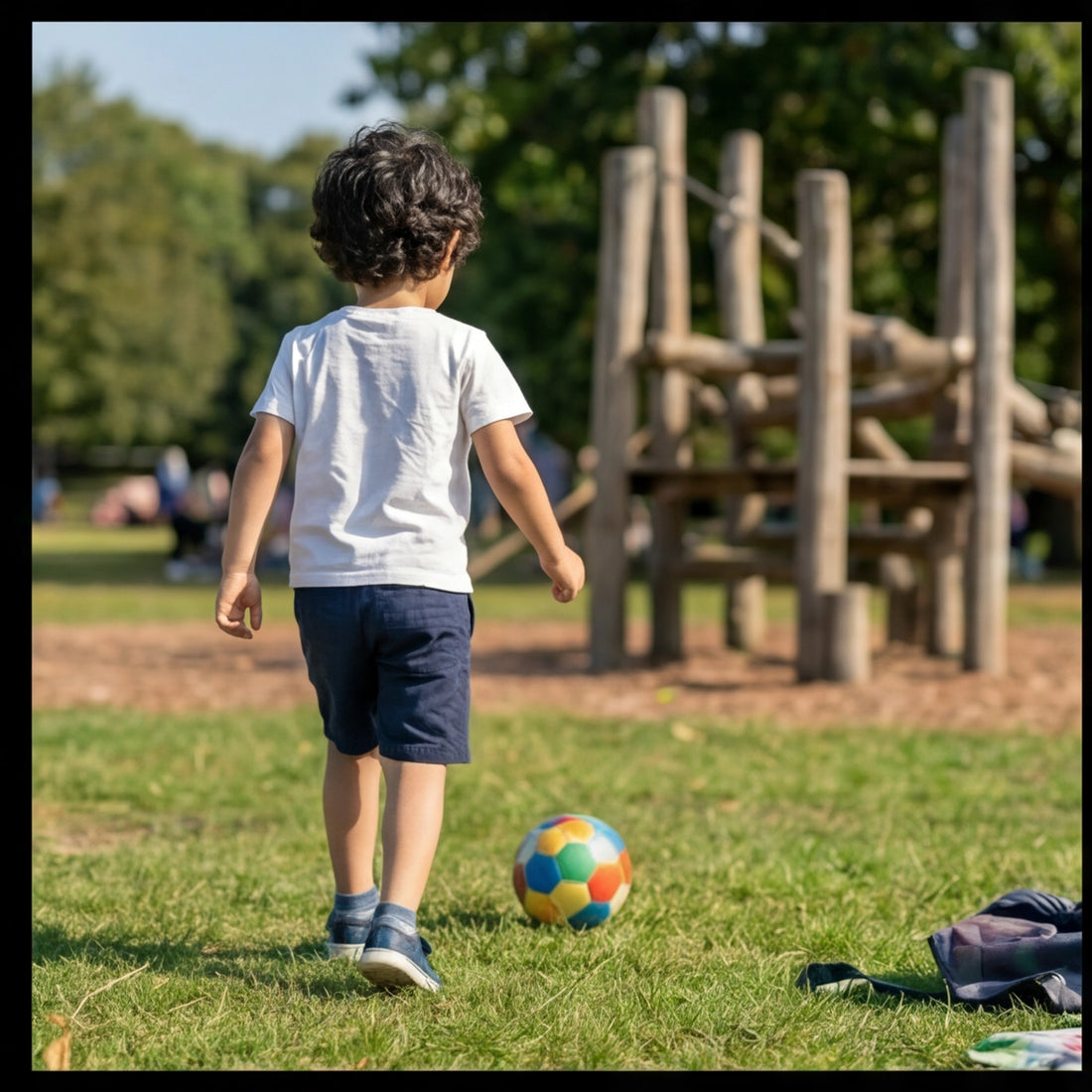 Boys Navy Blue Cotton Jersey Shorts