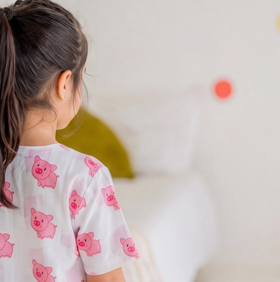 Piggy Print Unisex Night suit