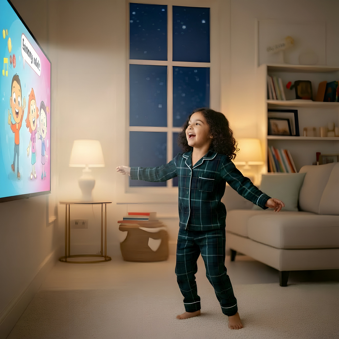 Green Tiny Santa Pajama Set