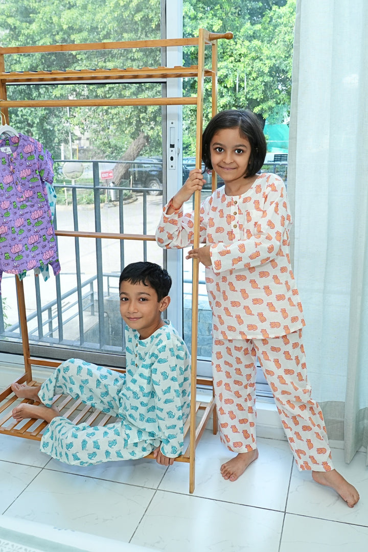 Meow Mornings PJ set
