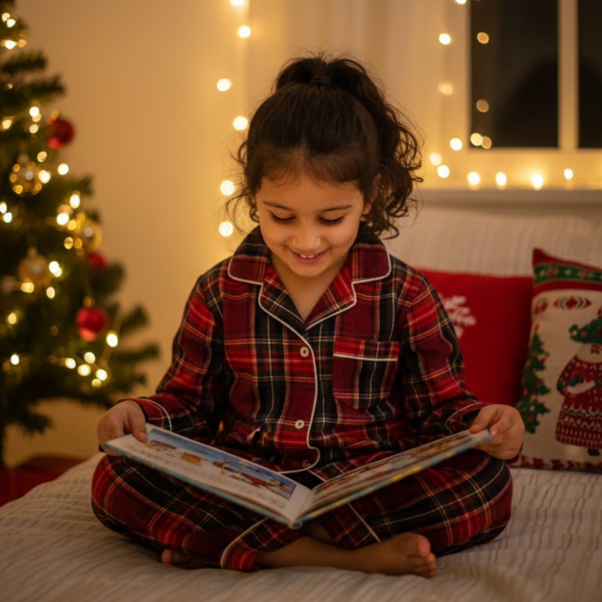 Red Tiny Santa Pajama Set