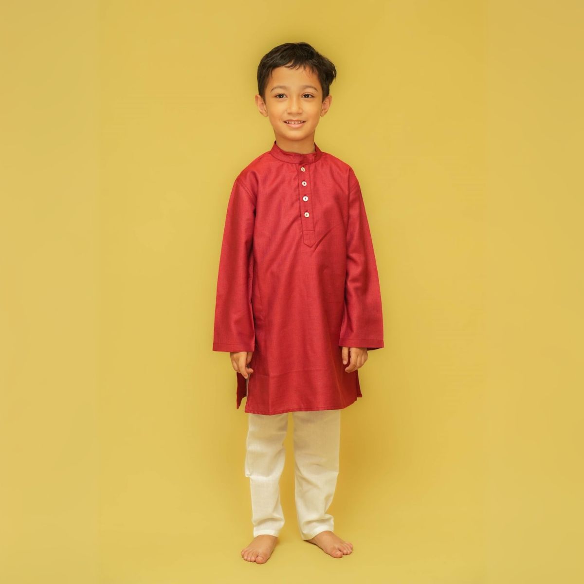 Red Silk Kurta