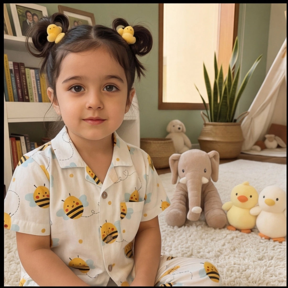 Bumble Bee Half Sleeve Night suit