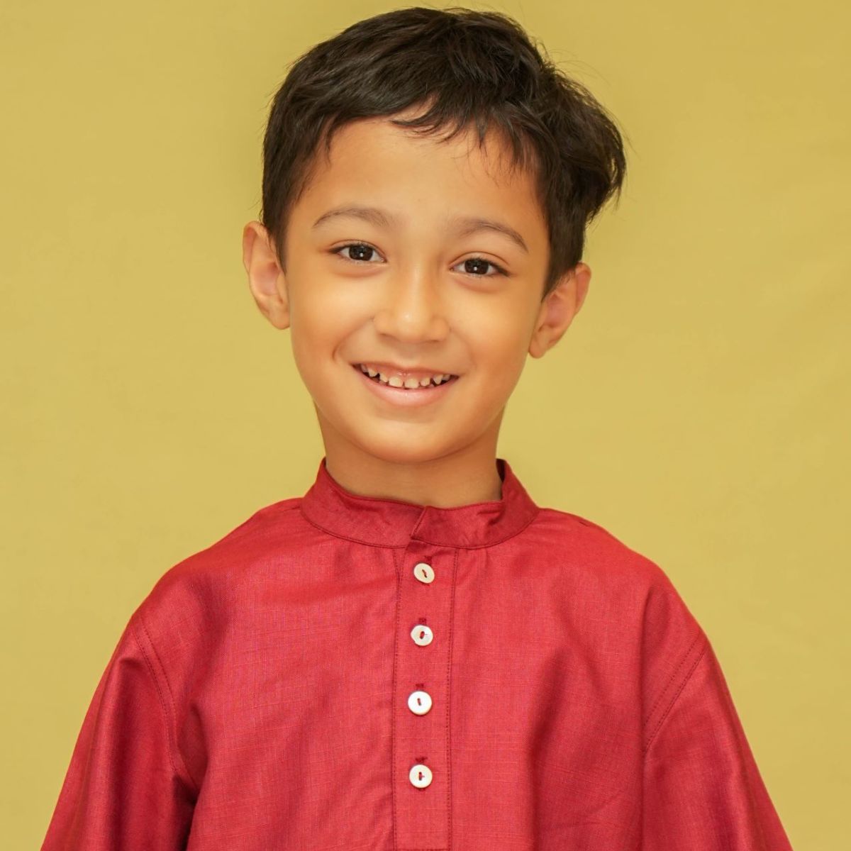Red Silk Kurta