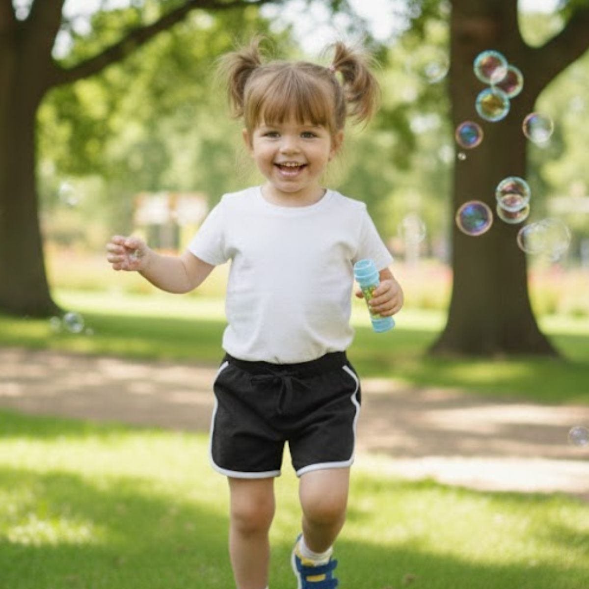 Black Contrast Trim Cotton Jersey Shorts