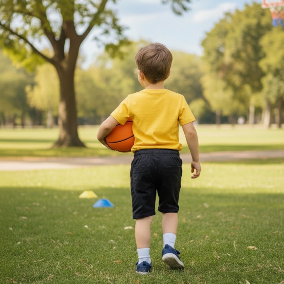 Boys Black Cotton Jersey Shorts