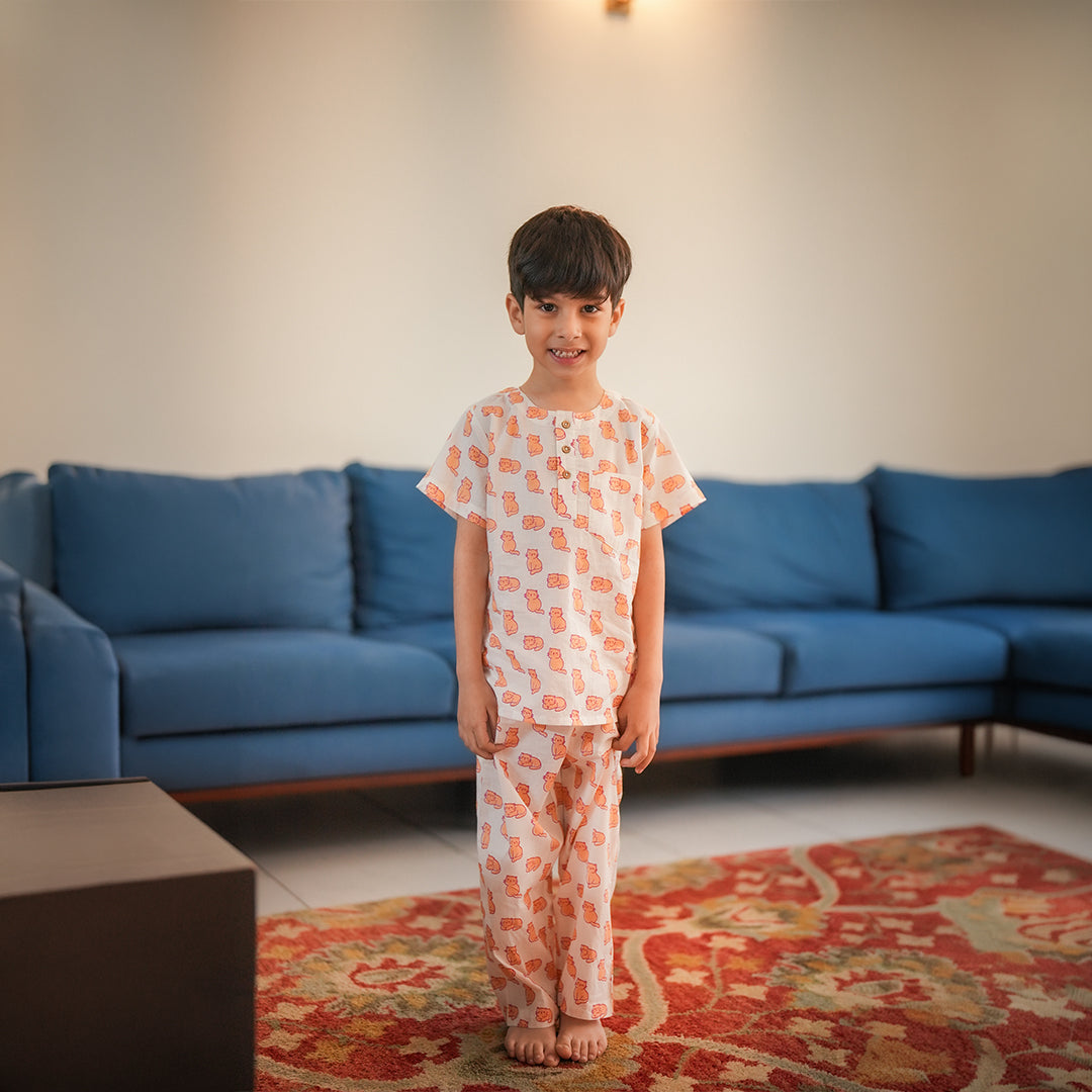 Meow - Mornings Mom & Kids Twinning Set