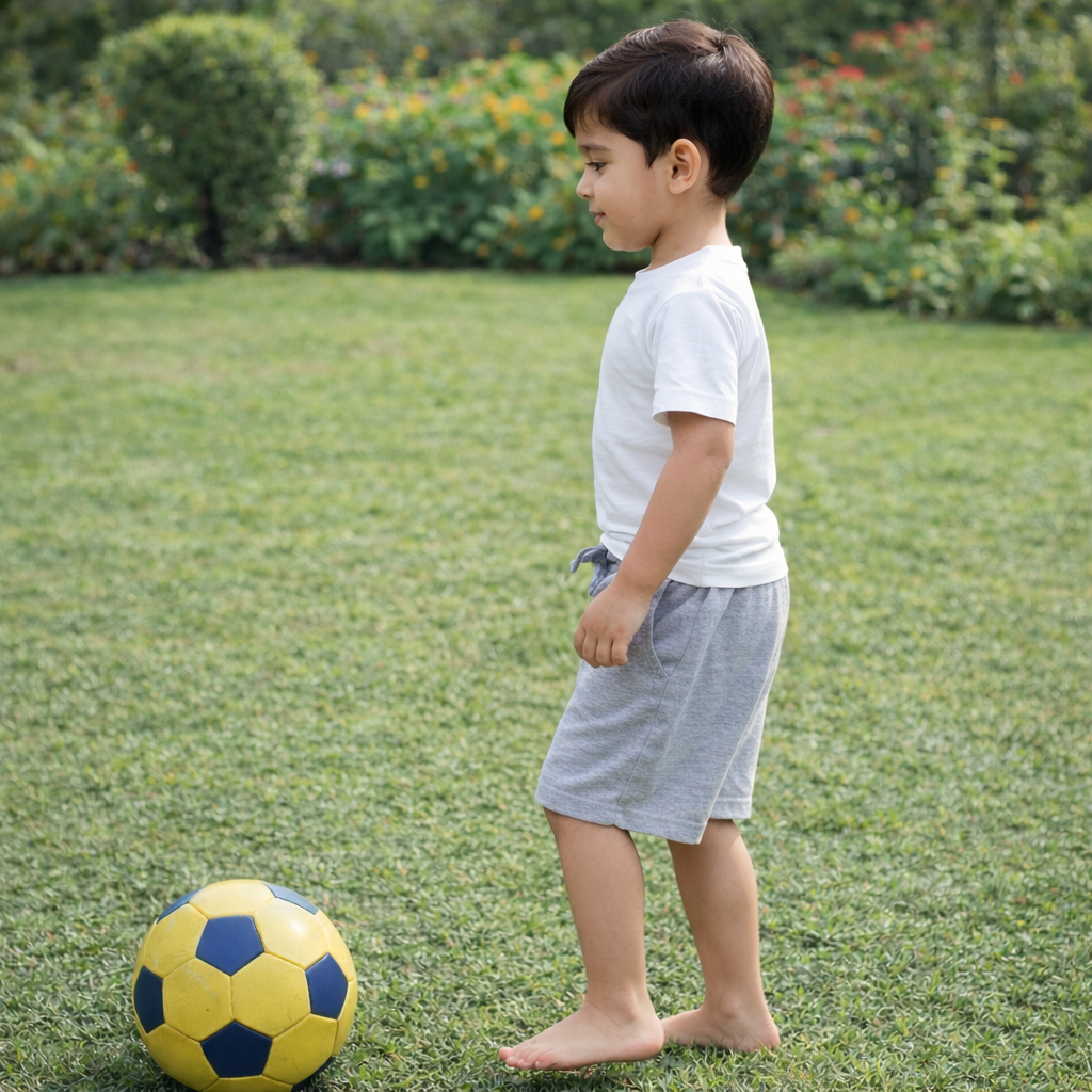 Boys Grey melange Jersey Shorts