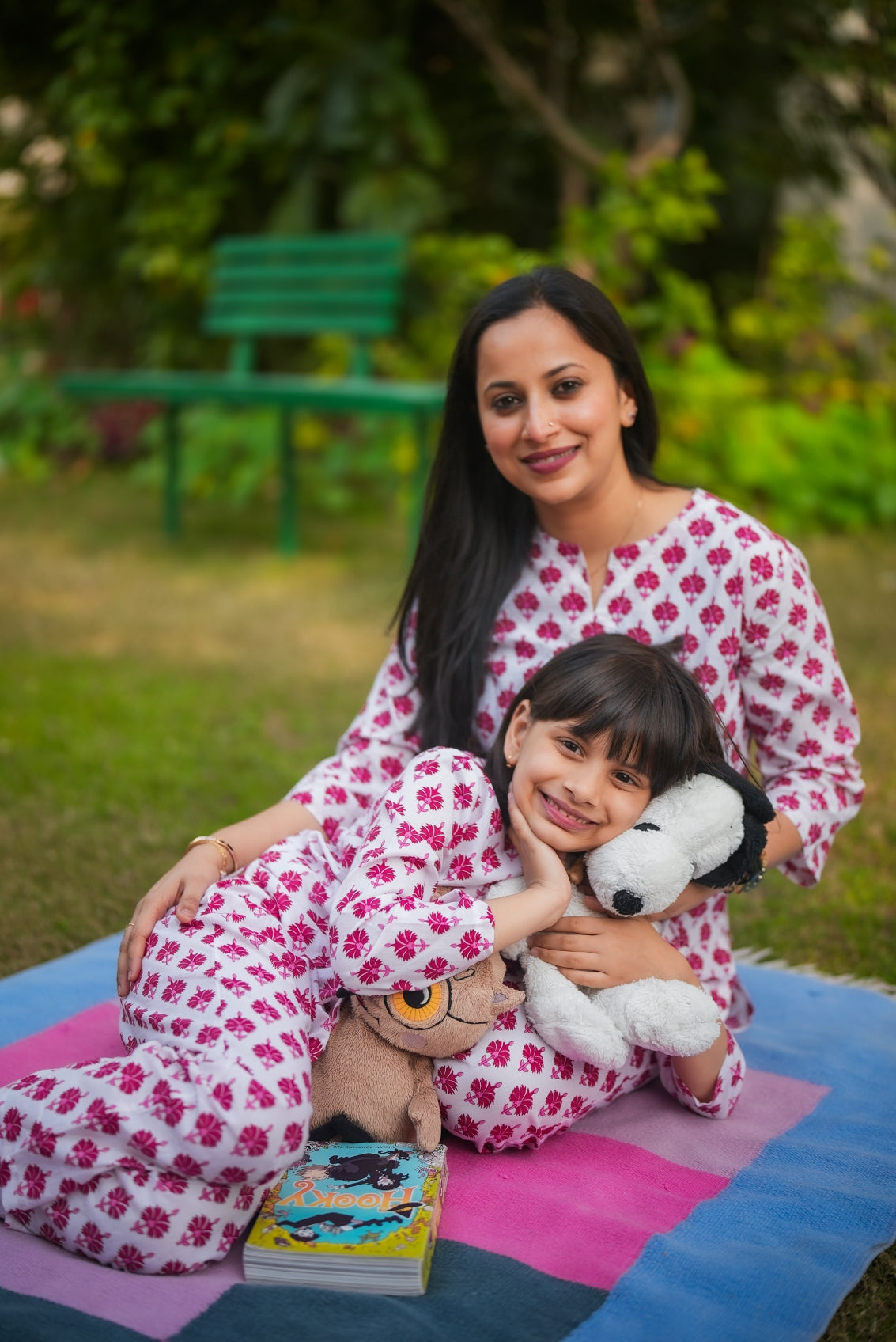 Pink Floral - Mom & Kids Twinning Set