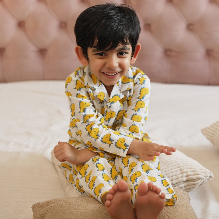 Dino Print Night Suit Set