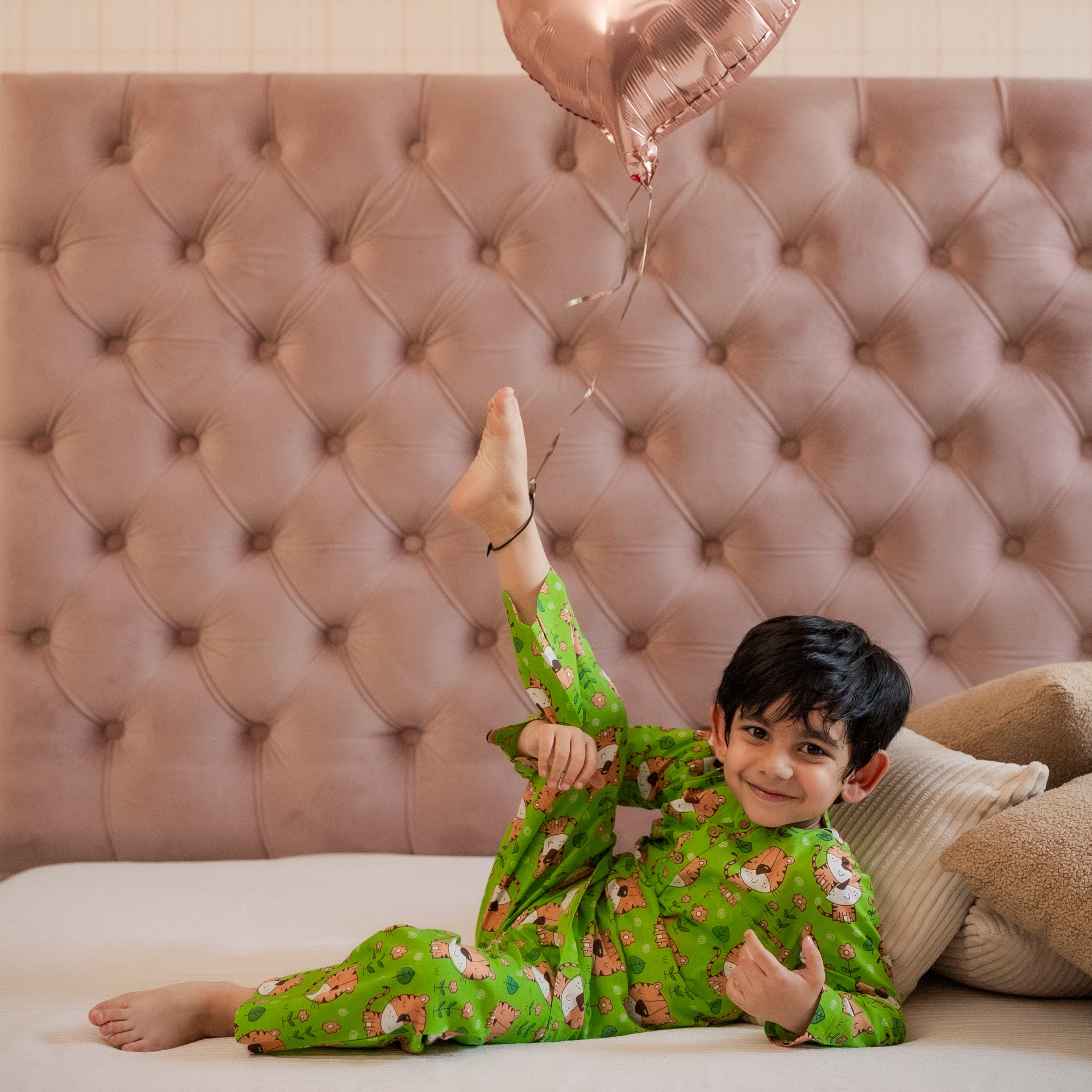 Green Tiger Night Suit Set