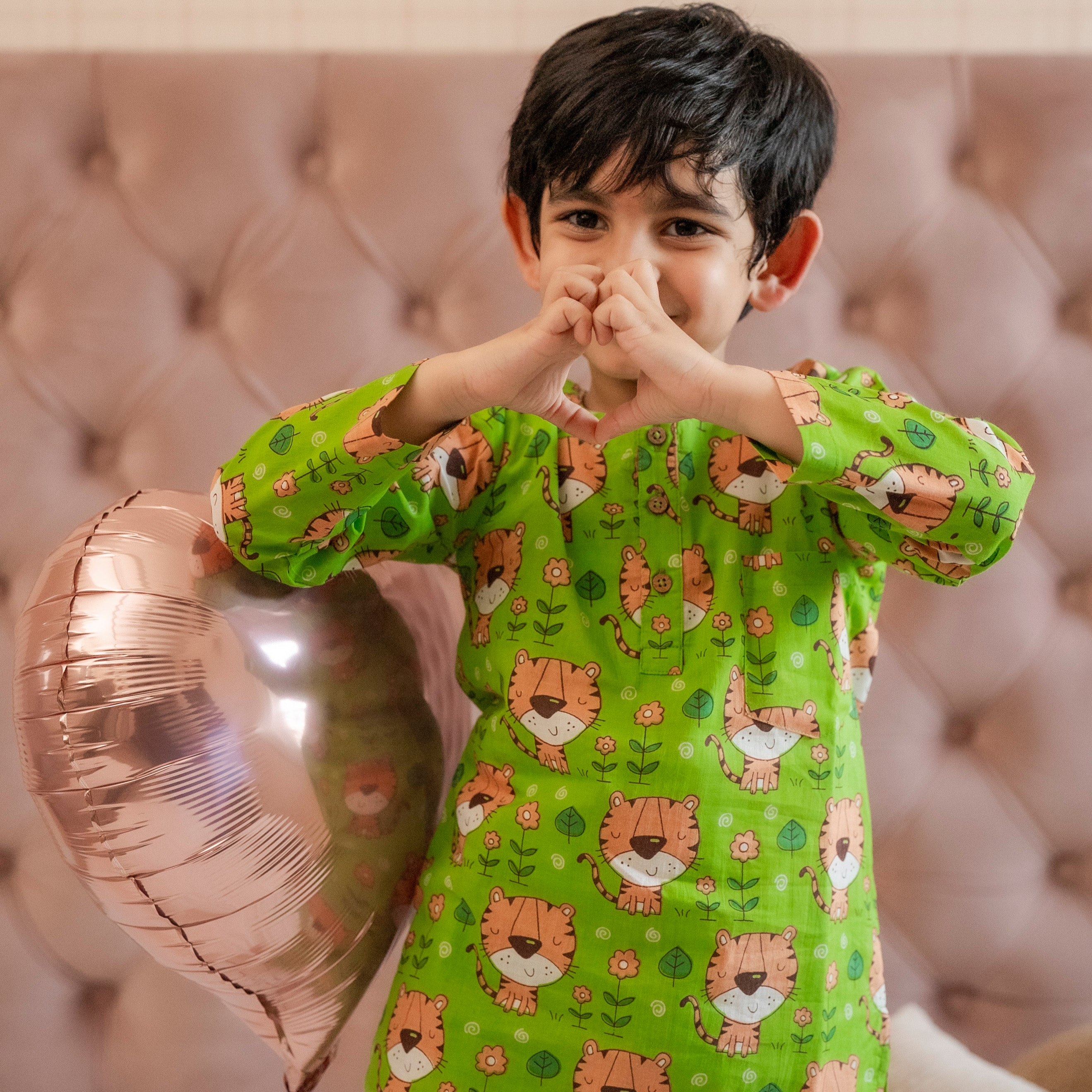 Green Tiger Night Suit Set