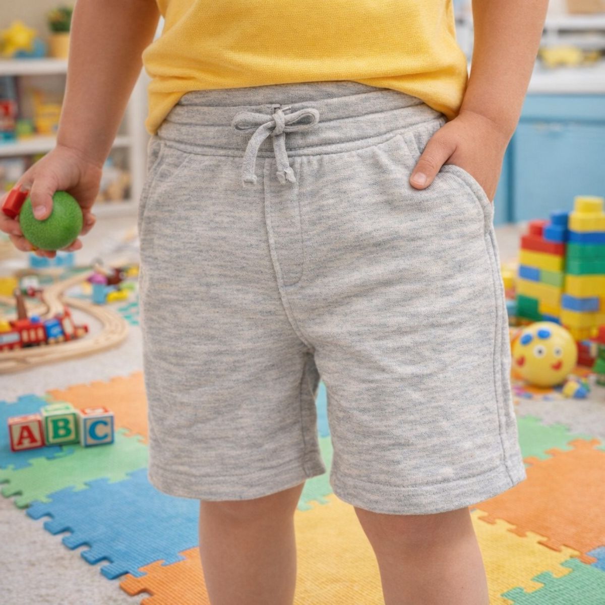 Boy - Tiger Print Short Sleeve Cotton T-Shirt & Shorts Set