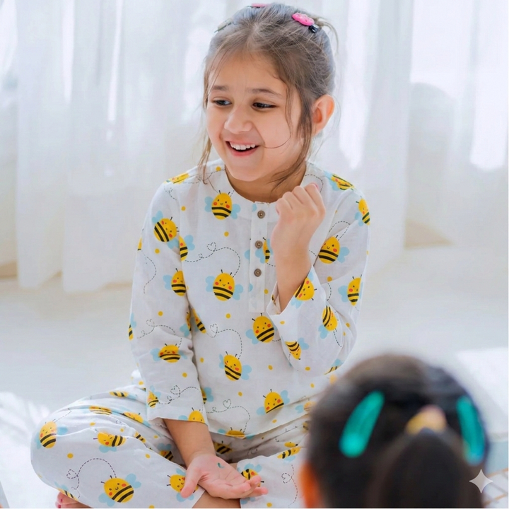 Bumble Bee Unisex Night Suit
