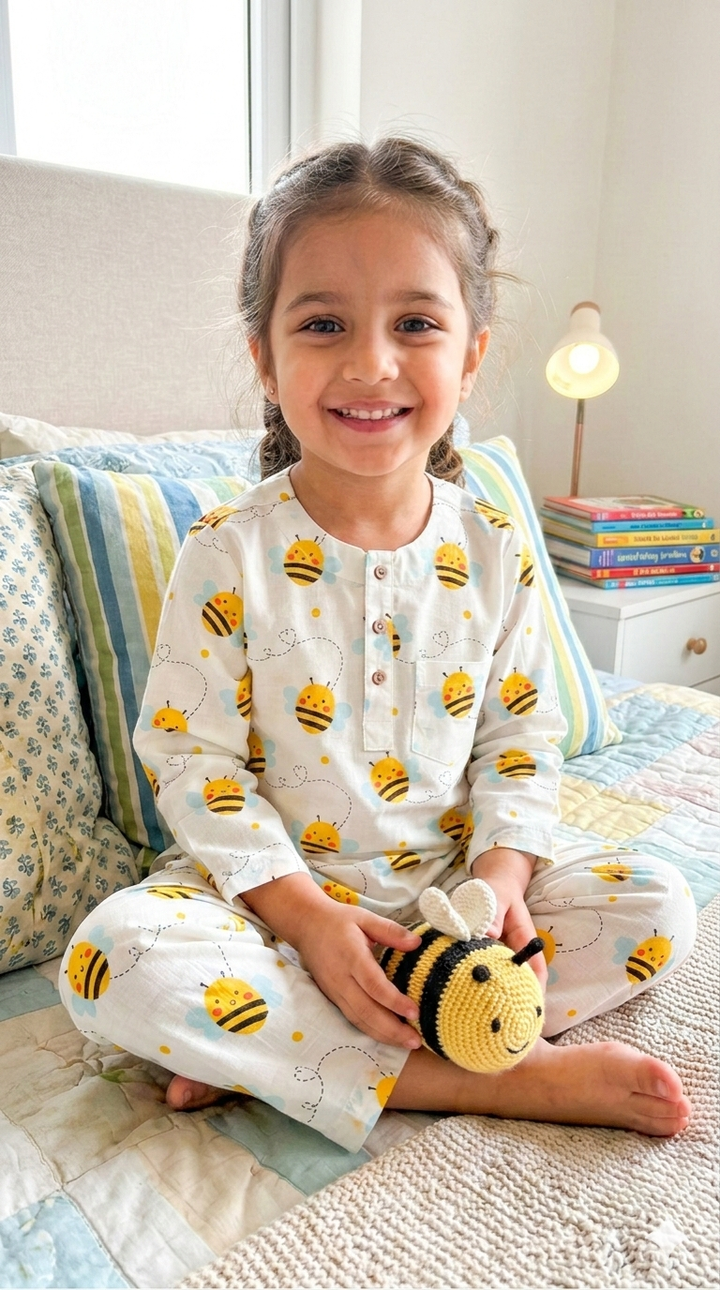 Bumble Bee Unisex Night Suit