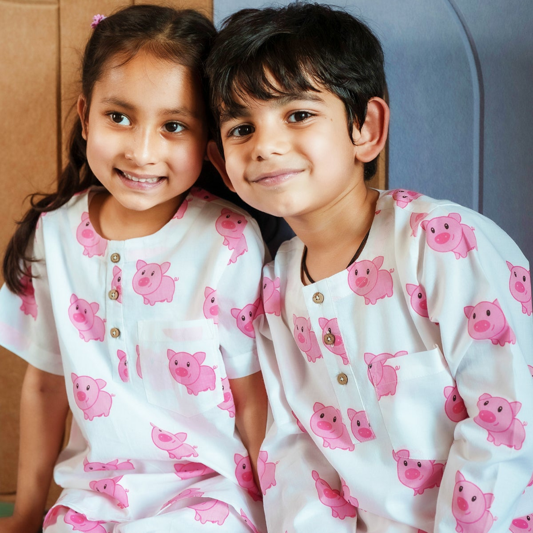 Piggy Print PJ set