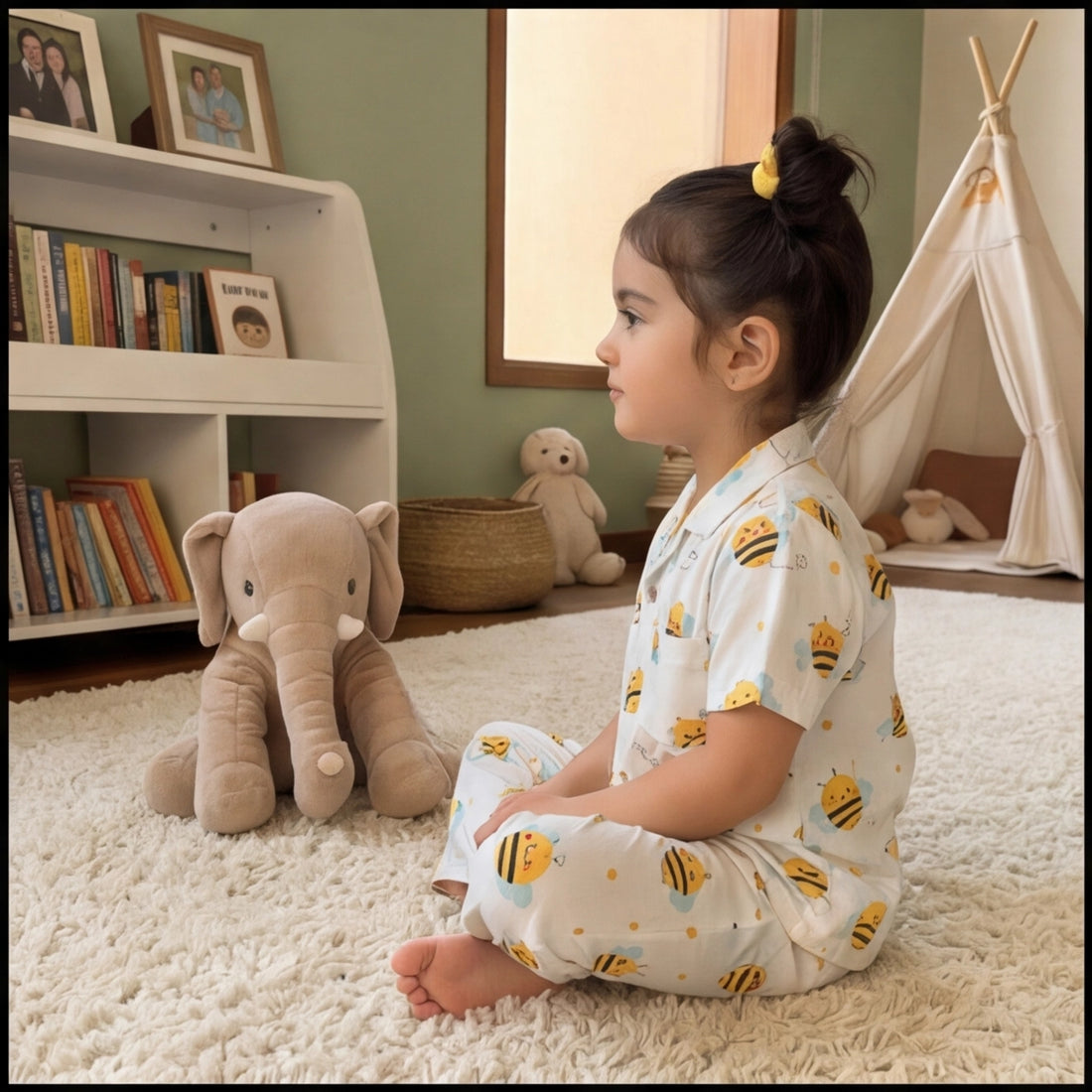 Bumble Bee Half Sleeve Night suit