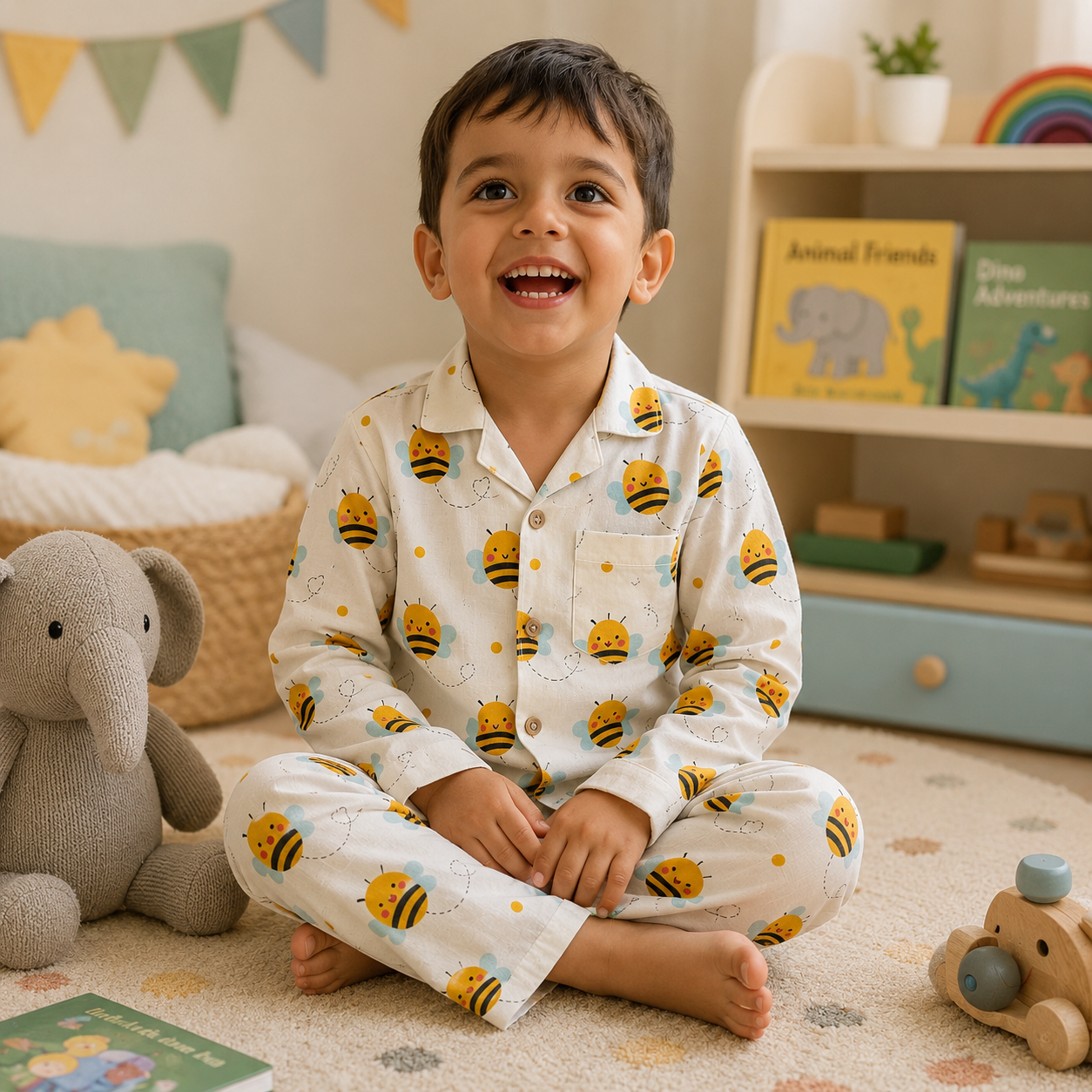 Bumble Bee Unisex Night suit