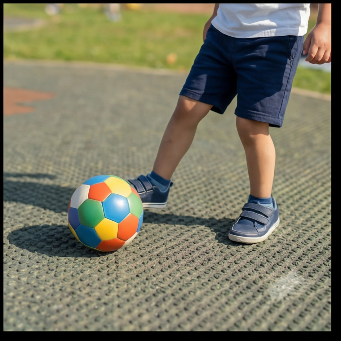 Boys Navy Blue Cotton Jersey Shorts