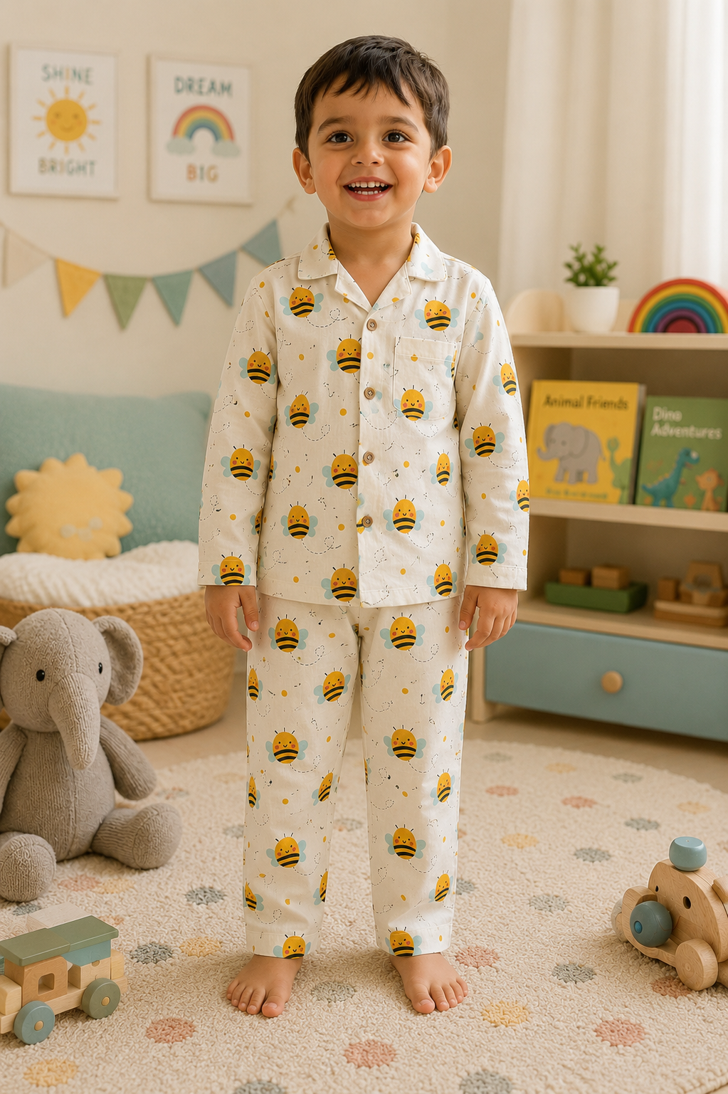 Bumble Bee Unisex Night suit