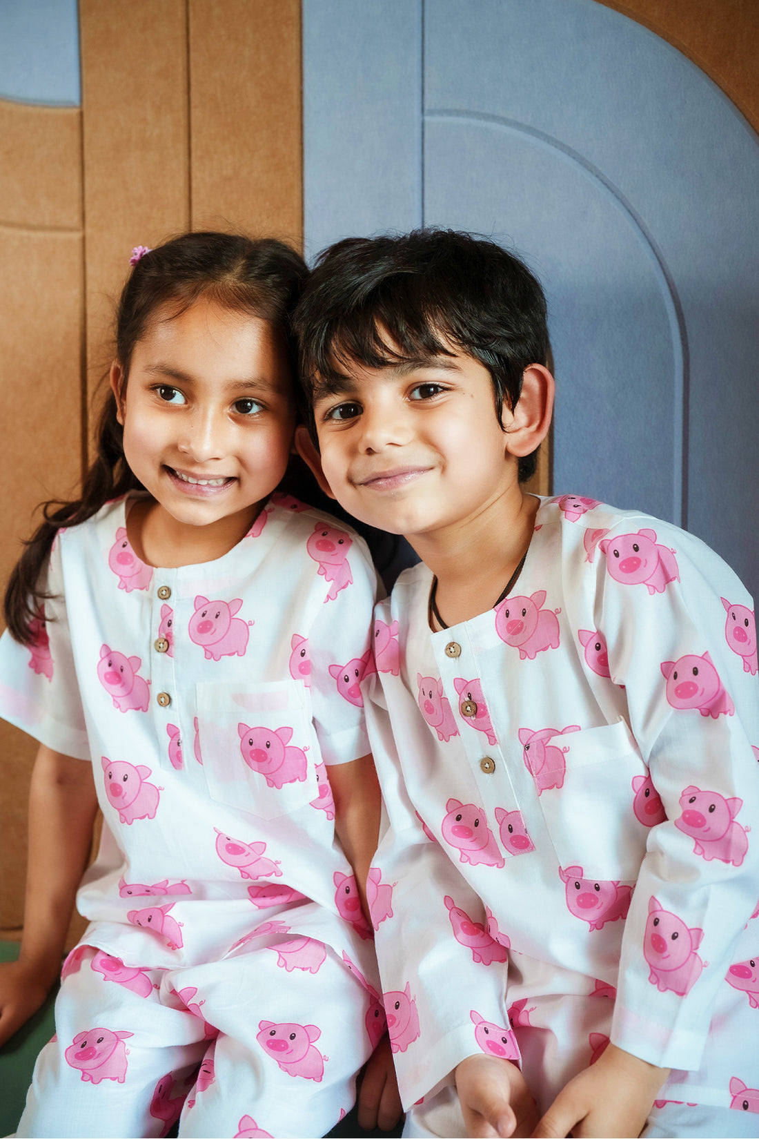 Piggy Print PJ set